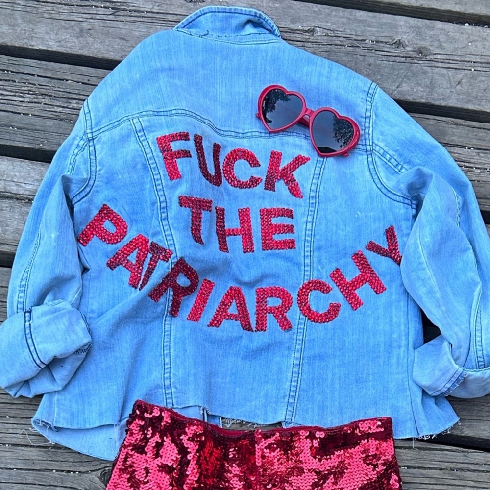 Taylor Swift Eras Tour Custom-Made “Red” Album Rhinestone Denim Jacket 💎❤️